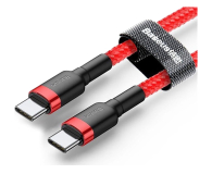 Baseus Kabel USB-C - USB-C PD QC 60W 3A 480Mb/s 1m czerwony - 1502026 - zdjęcie 2
